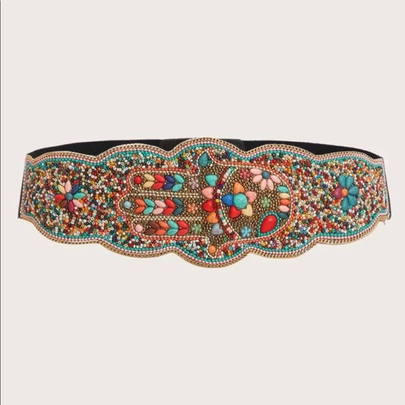 BEADED BELT NWOT - Picture 2 of 7